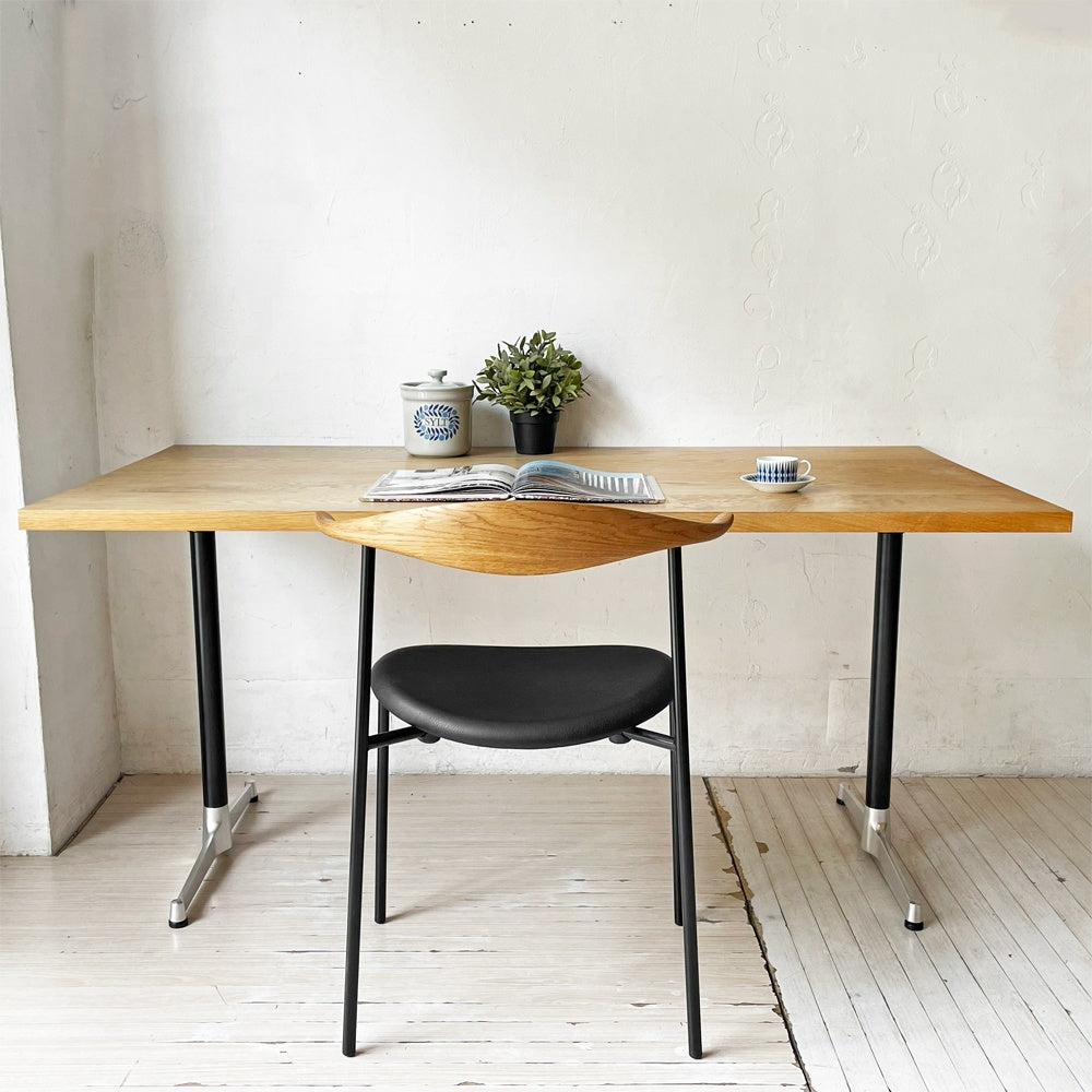 グリニッチ greeniche カフェテーブル Cafe Table ダイニングテーブル オーク無垢材 W150cm オイルフィニッシュ 参考定価￥107,000- ★