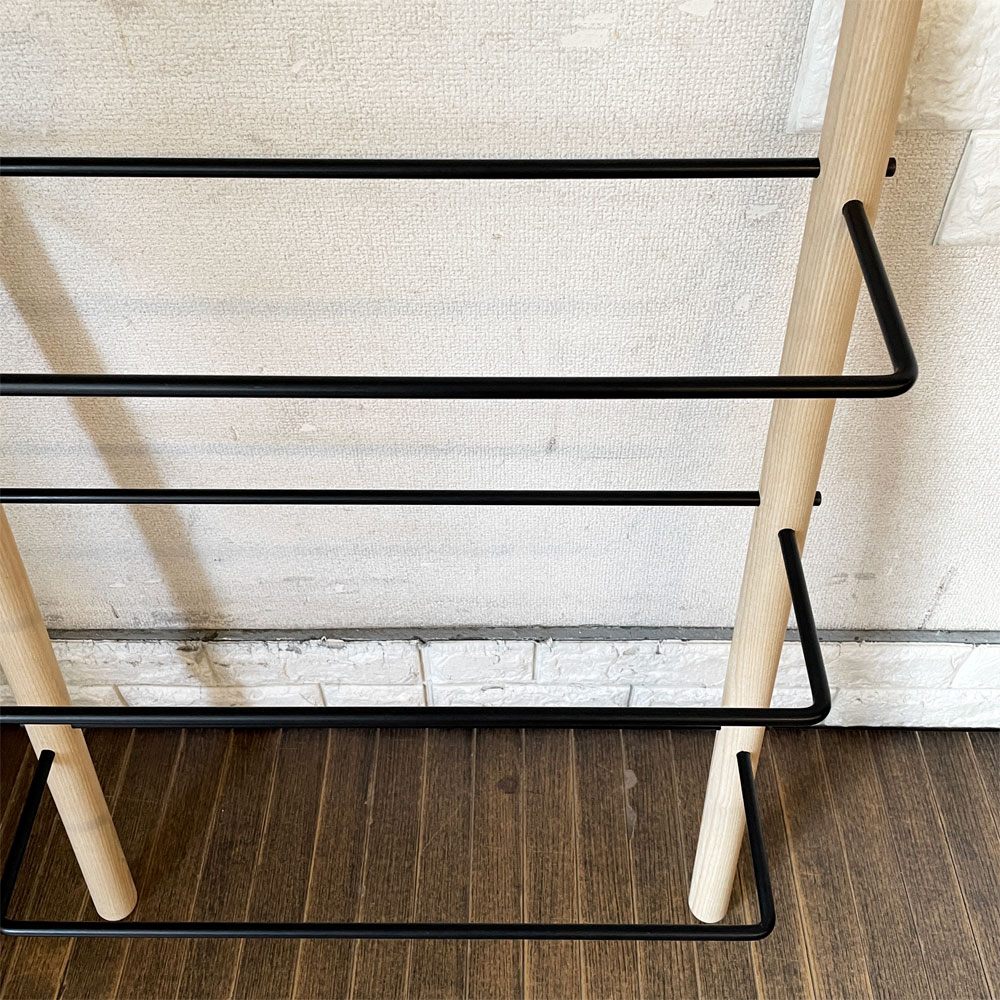 ノルメイド Norrmade スティック STICK シューズラック アッシュ材×スチール トゥールズデザイン Tools Design デンマーク 定価￥30,250- 廃番 ◎