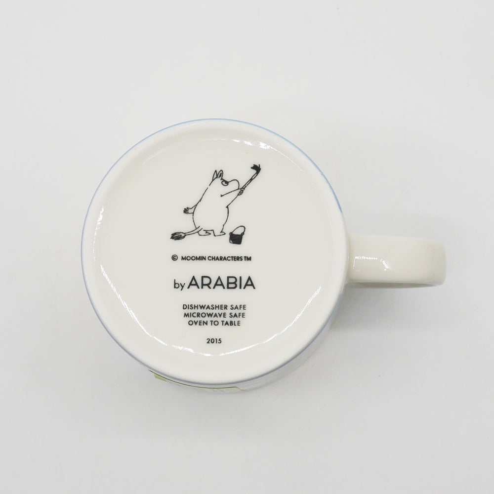 アラビア ARABIA ムーミンマグ MOOMIN 浜辺のひととき モメントオンザシュアー 2015年 夏限定 フィンランド 北欧食器 箱付き ●