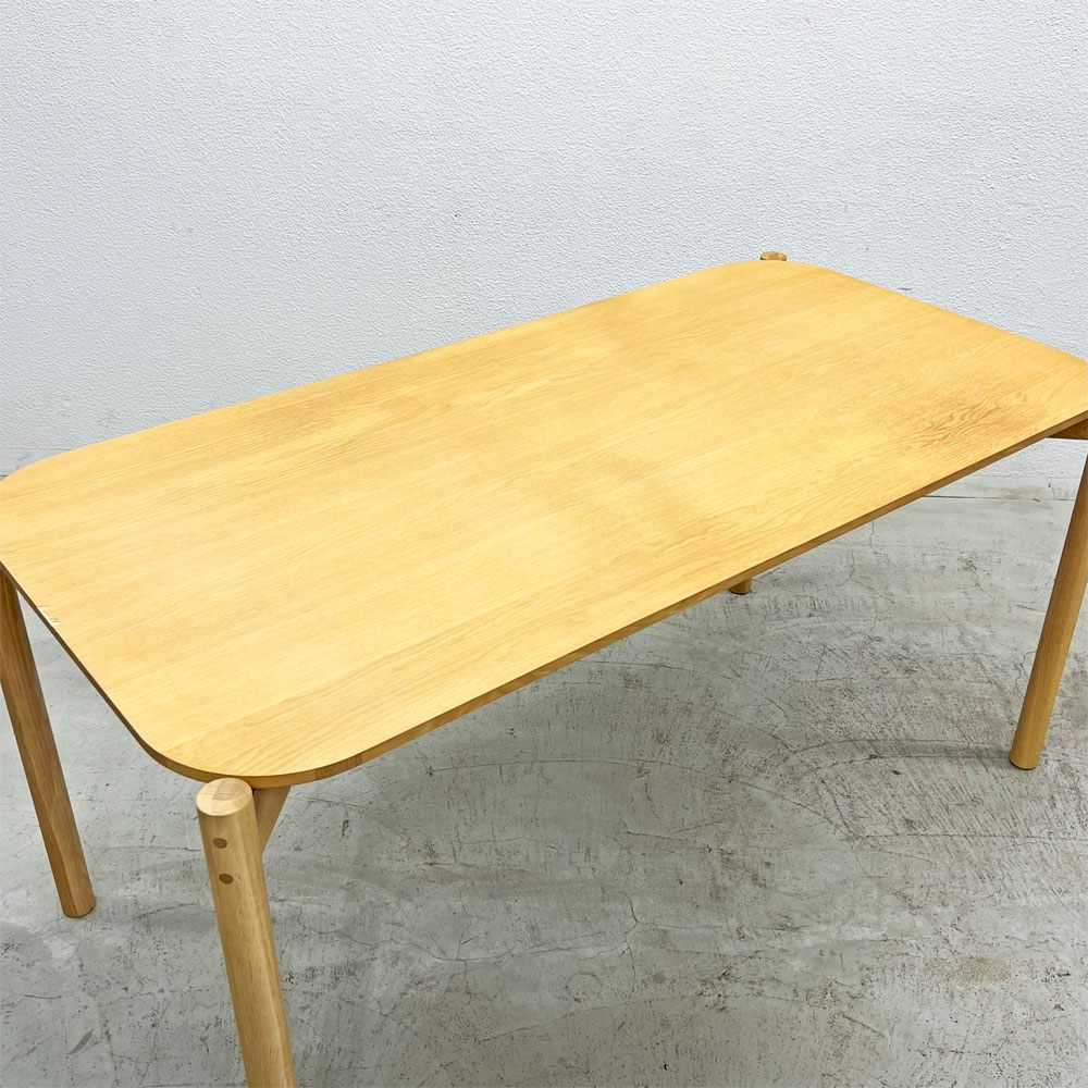 カリモクニュースタンダード Karimoku キャストール ダイニングテーブル CASTOR TABLE 150 国産ナラ材 ピュアオークカラー 定価145,200円 〓