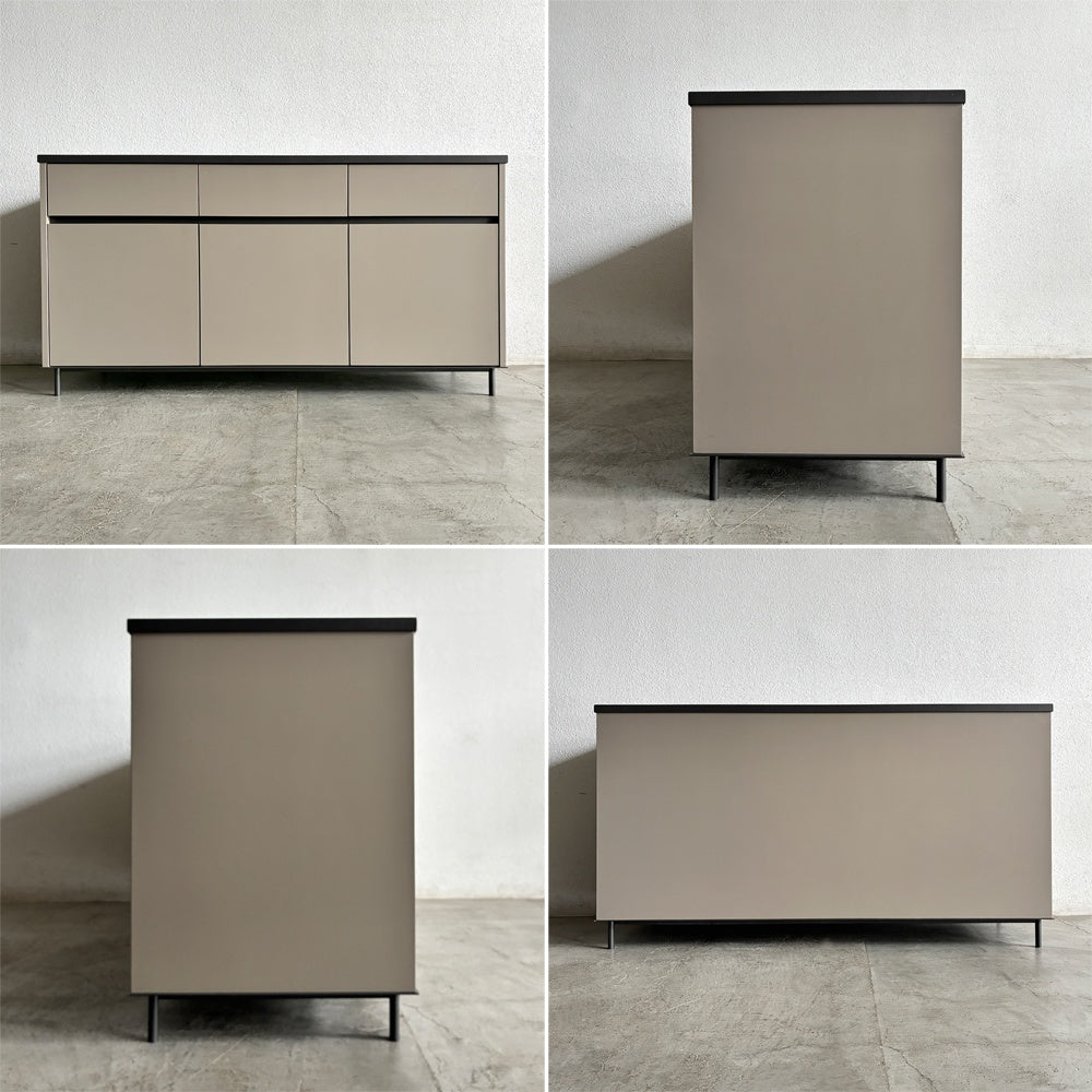 unknown アーバンモダン Urban Modern 特注 ワイドキャビネット W149cm サイドボード 収納家具 リビングボード カウンター 作業台 ホテルライク モダンファニチャー オーダー家具 〓