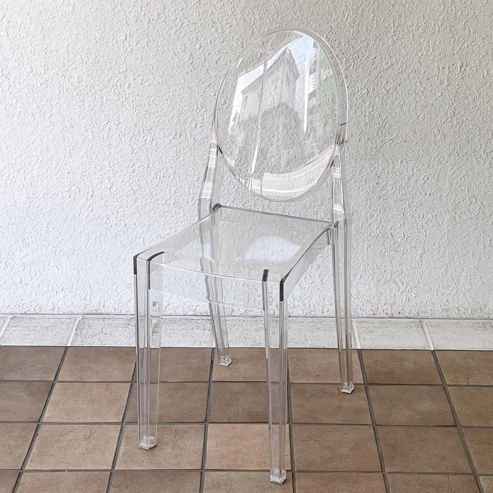 カルテル Kartell ビクトリア ゴースト Victoria Ghost ダイニングチェア スタッキング フィリップ・スタルク Philippe Starck イタリアモダン A ◇