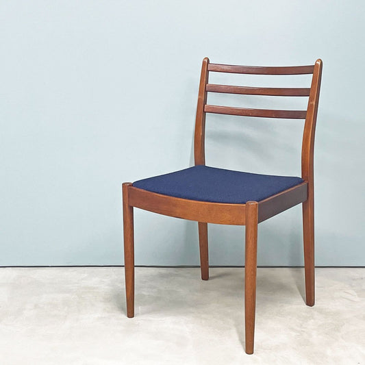 エベネゼルグーム Ebenezer Gomme ジープラン G-PLAN チーク材 ダイニングチェア Victor Wilkins ファブリック張替え済 英国 UKビンテージ A ◎