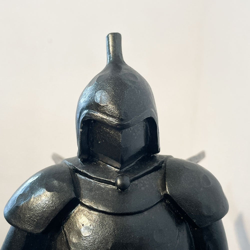 カレ KARE ナイトブラック オブジェ 置物 合成樹脂 スチール 乗馬騎士 ドイツ ◎