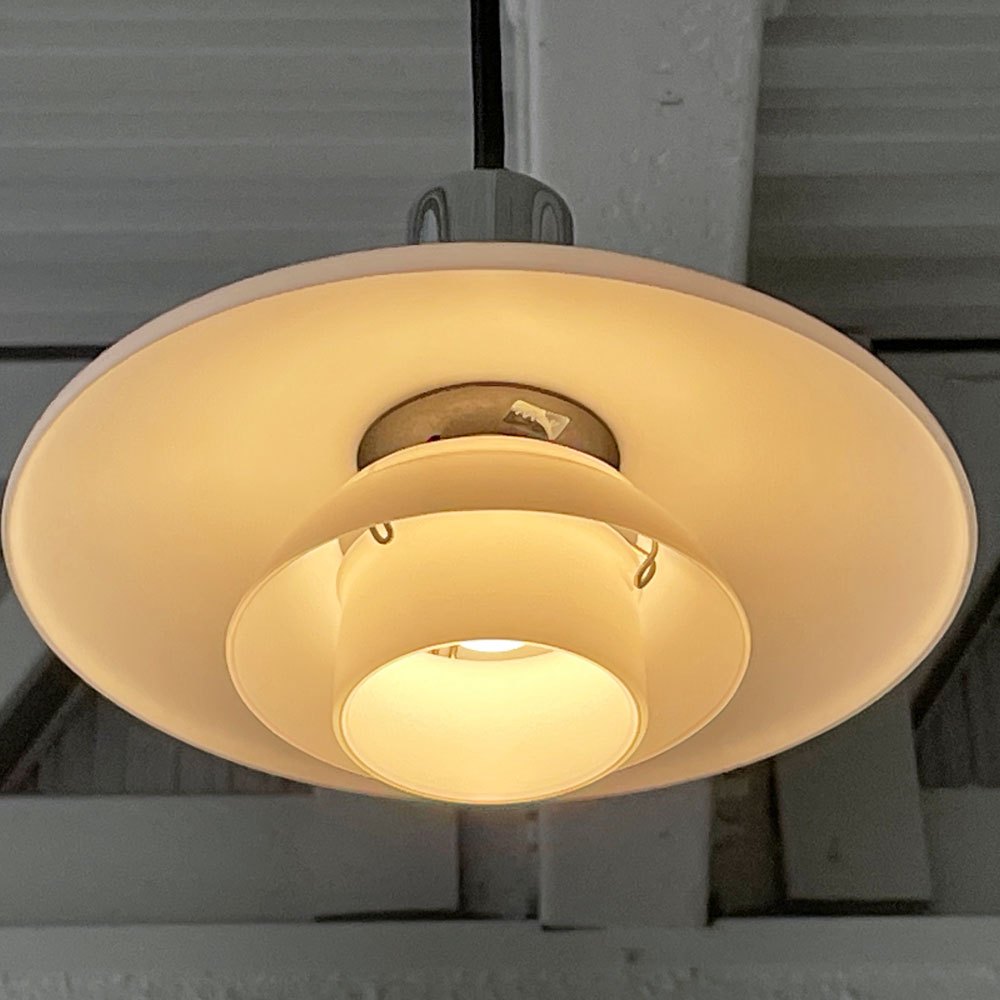 ルイスポールセン Louis Poulsen PH2/1 Pendant ペンダントライト 乳白ガラス シルヴァークローム Φ20cm ポール・ヘニングセン 北欧照明 未使用 箱付き ◇