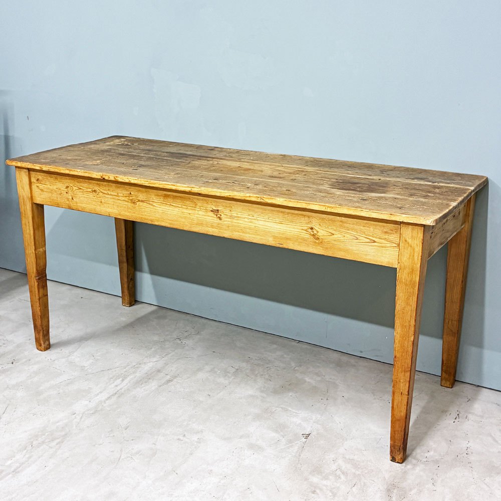 UKビンテージ Vintage オールドパイン ワークテーブル アトリエテーブル 作業台 W168×H81.5cm 無垢材 カントリー 英国家具 店舗什器 ◎
