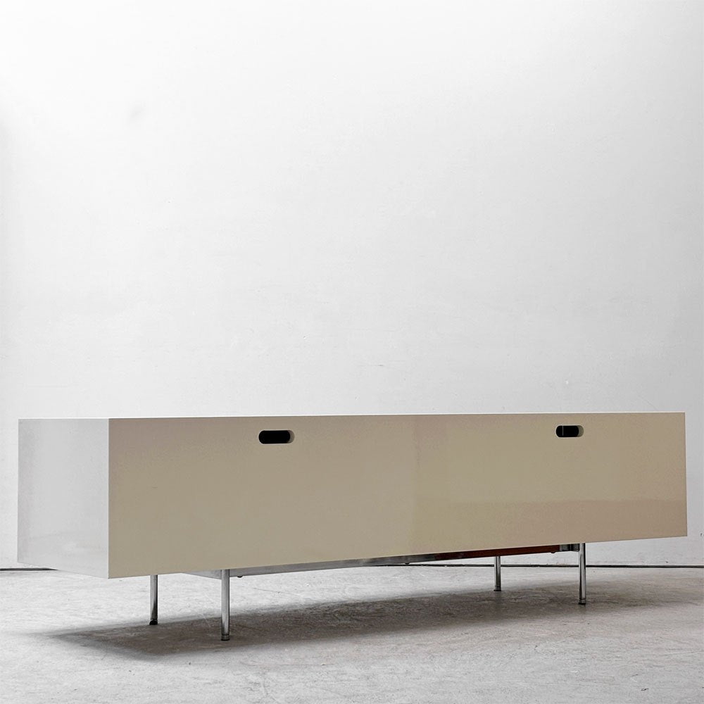 タイムアンドスタイル TIME＆STYLE スタンダードコンポジションキャビネット Standard composition cabinet ローボード AVボード 2ドア 2ドロワー ウォールナット W180cm 廃番仕様 ●