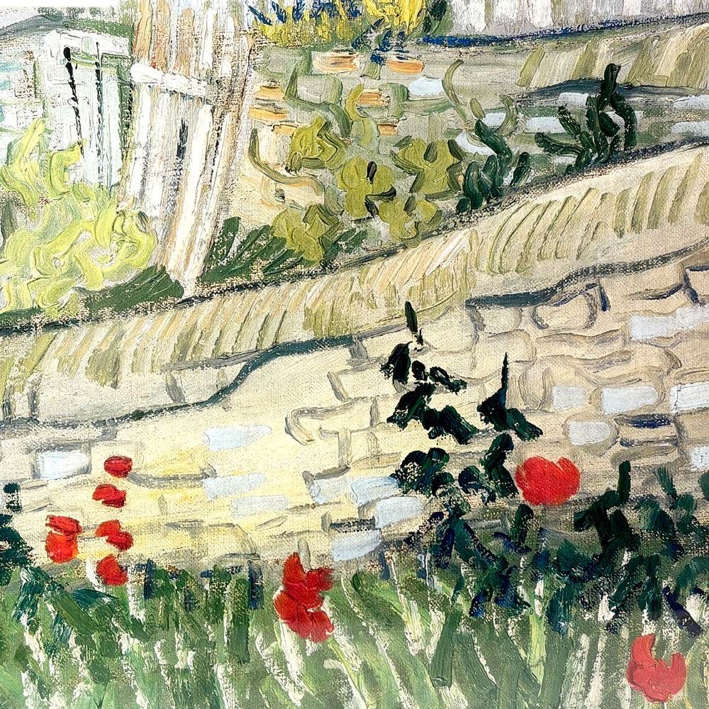 メトロポリタン美術館 展覧会ポスター VAN GOGH IN SAINT-REMY AND AUVERS フィンセント・ファン・ゴッホ オーヴェルの家々1986-1987 W84.5cm 印象派 額装品 ●