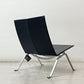 フリッツハンセン Fritz Hansen PK22 イージーチェア ラウンジチェア 本革張り オーラレザー ブラック ポール・ケアホルム 北欧家具 名作椅子 ●
