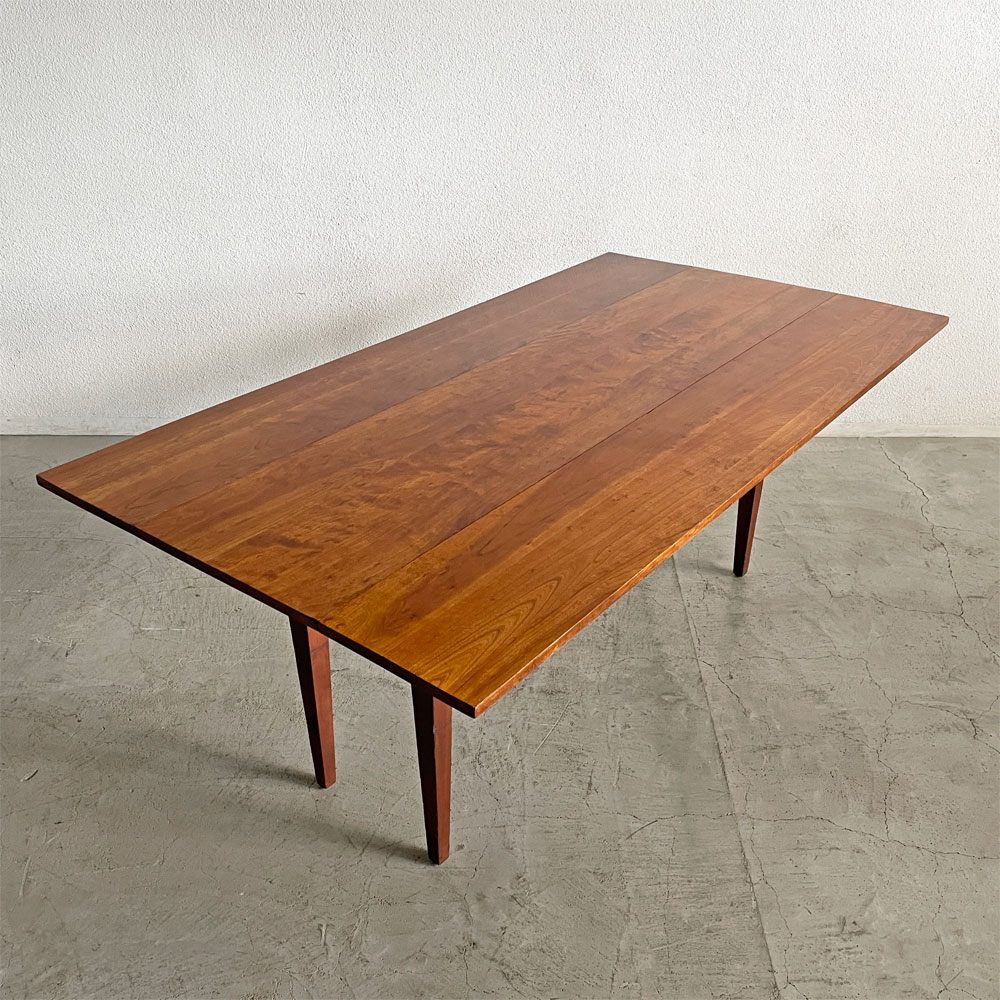 ハーデンファニチャー Harden Furniture チェリー無垢材 バタフライテーブル ダイニングテーブル D46.5/72.5/98.5cm 伸長式 USビンテージ 〓