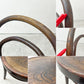 トーネット THONET No.14 ダイニングチェア ラウンドバック ベントウッドチェア 曲木 チェコ製 ビンテージ B ●