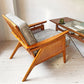 アクメファニチャー ACME Furniture ウィッカー WICKER ラウンジチェア 1Pソファ ハックベリー ラタン グレー USビンテージスタイル 定価83,600円 ★