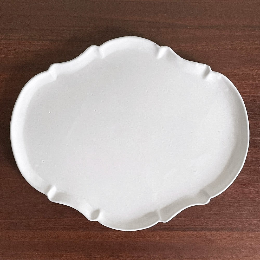 アスティエ・ド・ヴィラット Astier de Villatte ローマ Rome ラージディナープレート W29cm 陶器 フランス A ■