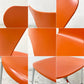 フリッツハンセン Fritz Hansen セブンチェア キッズ 子供イス アルネ・ヤコブセン Arne Jacobsen オレンジ 廃番色 ●
