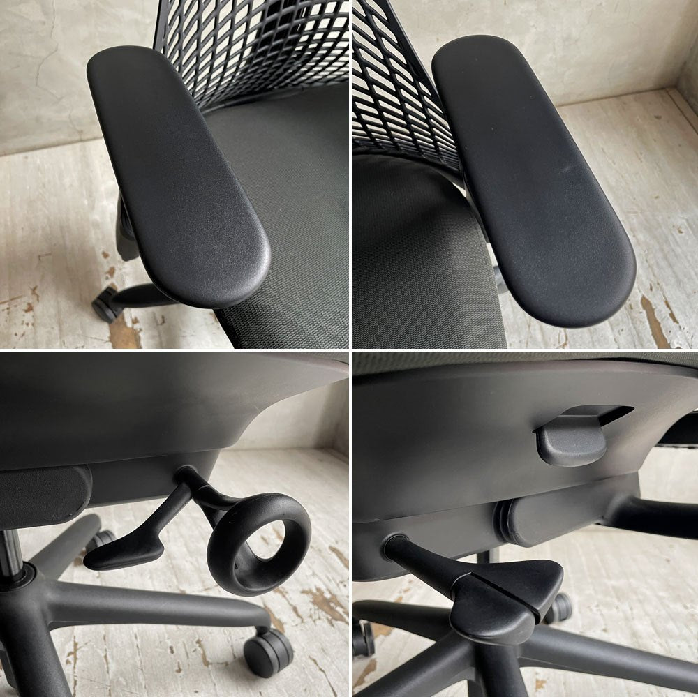 ハーマンミラー HermanMiller セイルチェア SAYL Chair デスクチェア オフィスチェア ブラック 旧モデル イヴ・ベアール モダンデザイン ♪