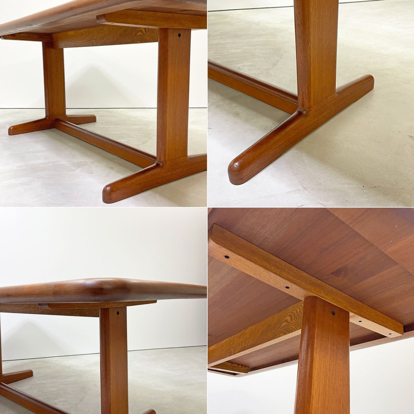 ジャパンビンテージ Japan Vintage チーク無垢材 ダイニングテーブル 北欧スタイル W180cm ●