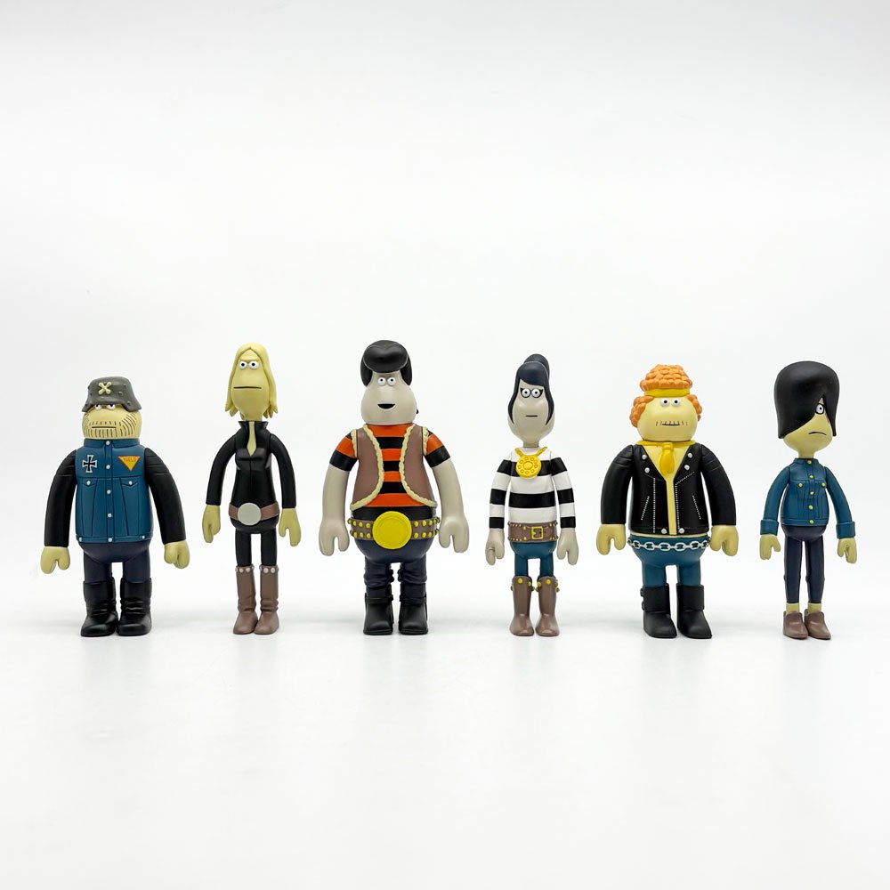 ジェームス・ジャービス James Javes アモストイ AMOS TOY インクラウド IN-CROWD Forever Sensible M.C. フィギュアセット 6体入り プラスチック製 2003年 イギリス 廃番 希少 ●