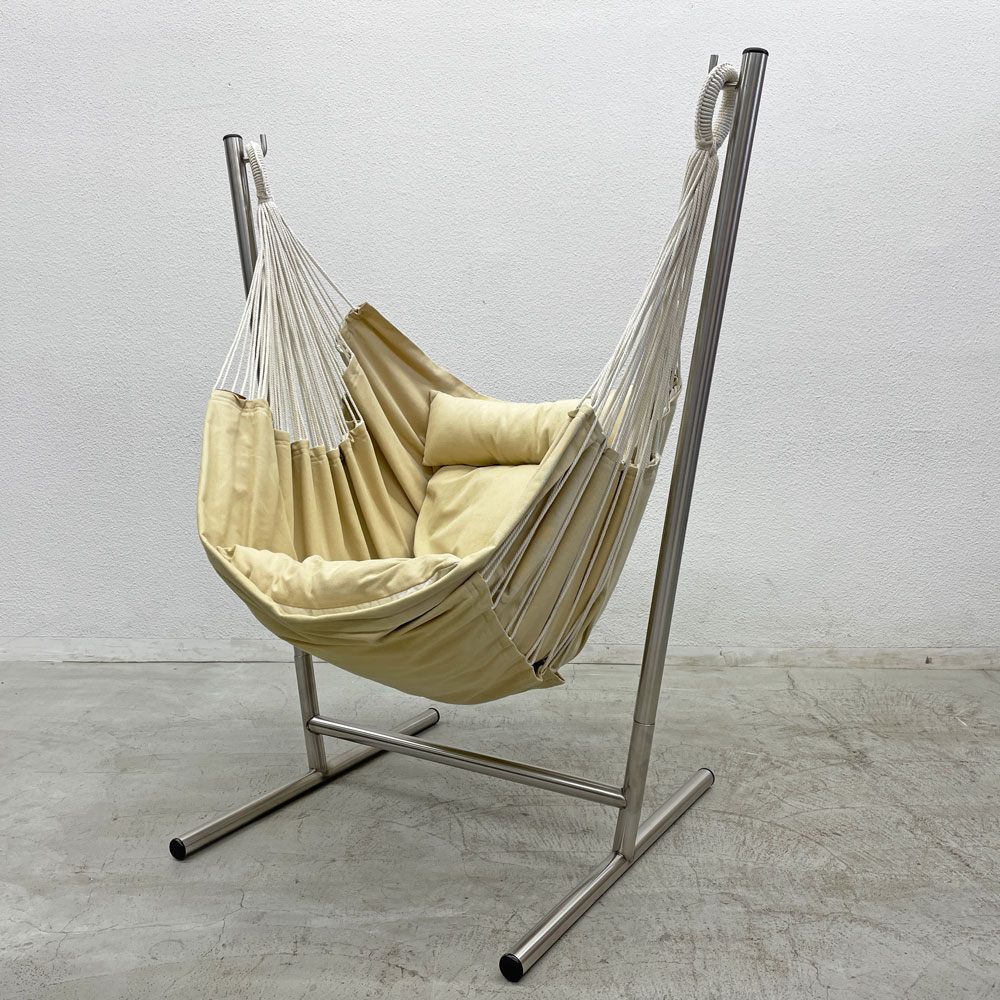 コンフォルタ KOMFORTA ファブリック Fabric ハンモックチェア ラウンジチェア ベージュ 自立式ハンモック スペイン 〓