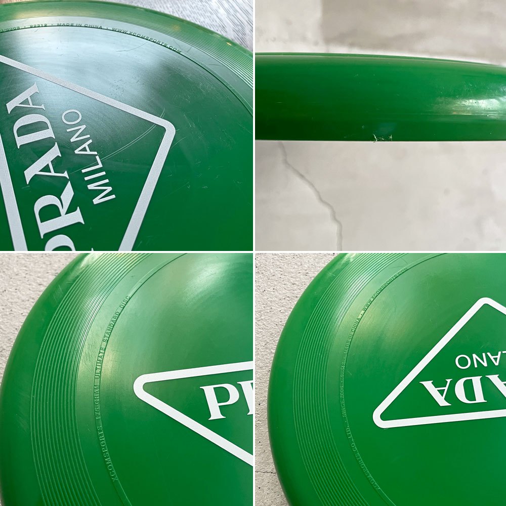 プラダ PRADA フライングディスク Flying Disc フリスビー グリーンカラー スポーツ レジャー ♪