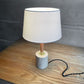 アートワークスタジオ ART WORK STUDIO モノリステーブルランプ Monolith-table lamp AW-0600 スタンドライト ホワイト 大理石ベース オーク無垢材 真鍮 ファブリック モダンデザイン 箱付き 美品 ♪