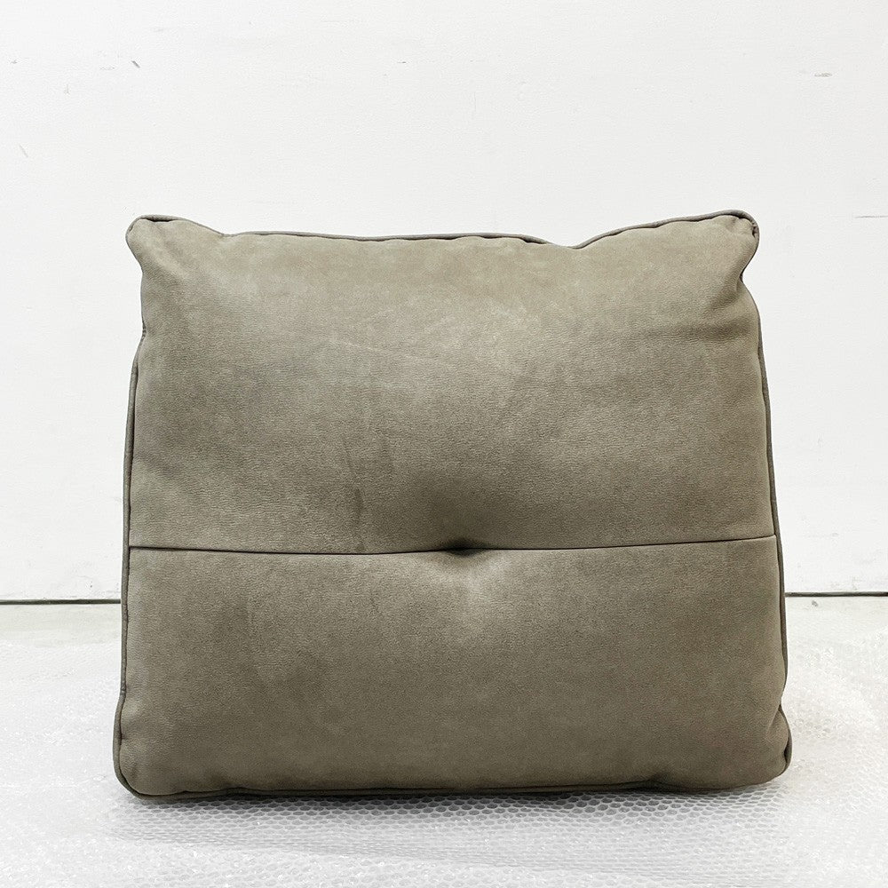 リラックスフォーム RELAX FORM アルフレード ALFREDO ソファ 背クッション ハイタイプ ヨーロピアングレー 置き型クッション レザーテックス H52cm 関家具 展示品 美品 ●