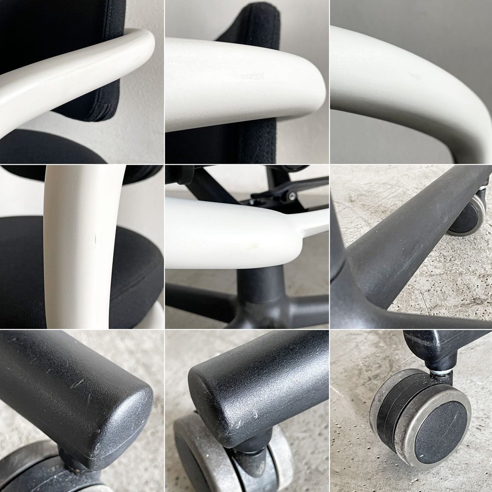 ヴィトラ Vitra オールスター Allstar オフィスチェア デスクチェア ホワイト×ブラック コンスタンチン・グルチッチ 定価￥163,900- 〓