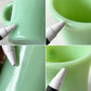 ファイヤーキング FIRE KING チョコレートマグ ジェダイ JADE-ITE Cハンドル ミルクガラス 1952～55年 USビンテージ アンカーホッキング A ◇