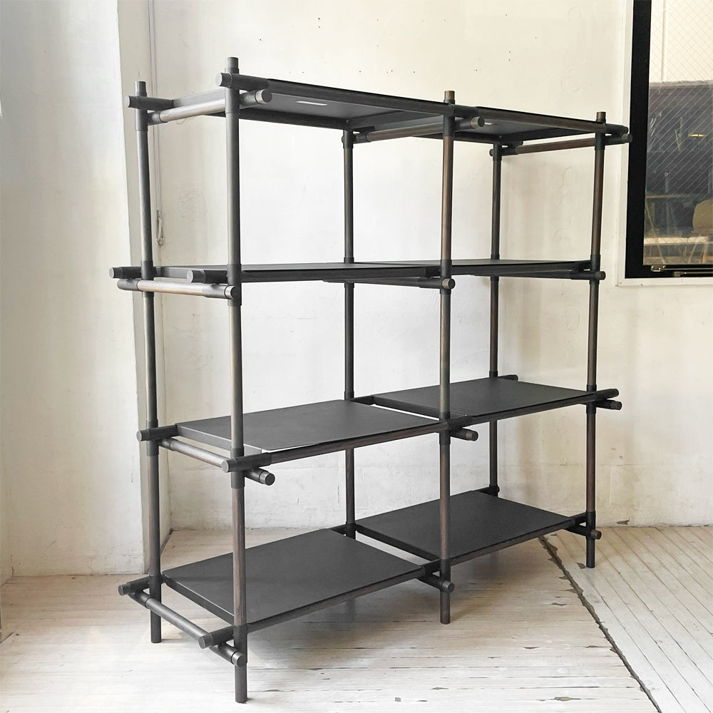 メニュー Menu スティックシェルビングシステム Stick Shelving System 2列3段 モジュラー式 モダン 北欧 参考定価￥240,000- ★