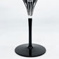 保谷クリスタル HOYA CRYSTAL ブラックベルベット BLACK VELVET シャンパングラス コーンカットステム型 カラーガラス 美品 ●