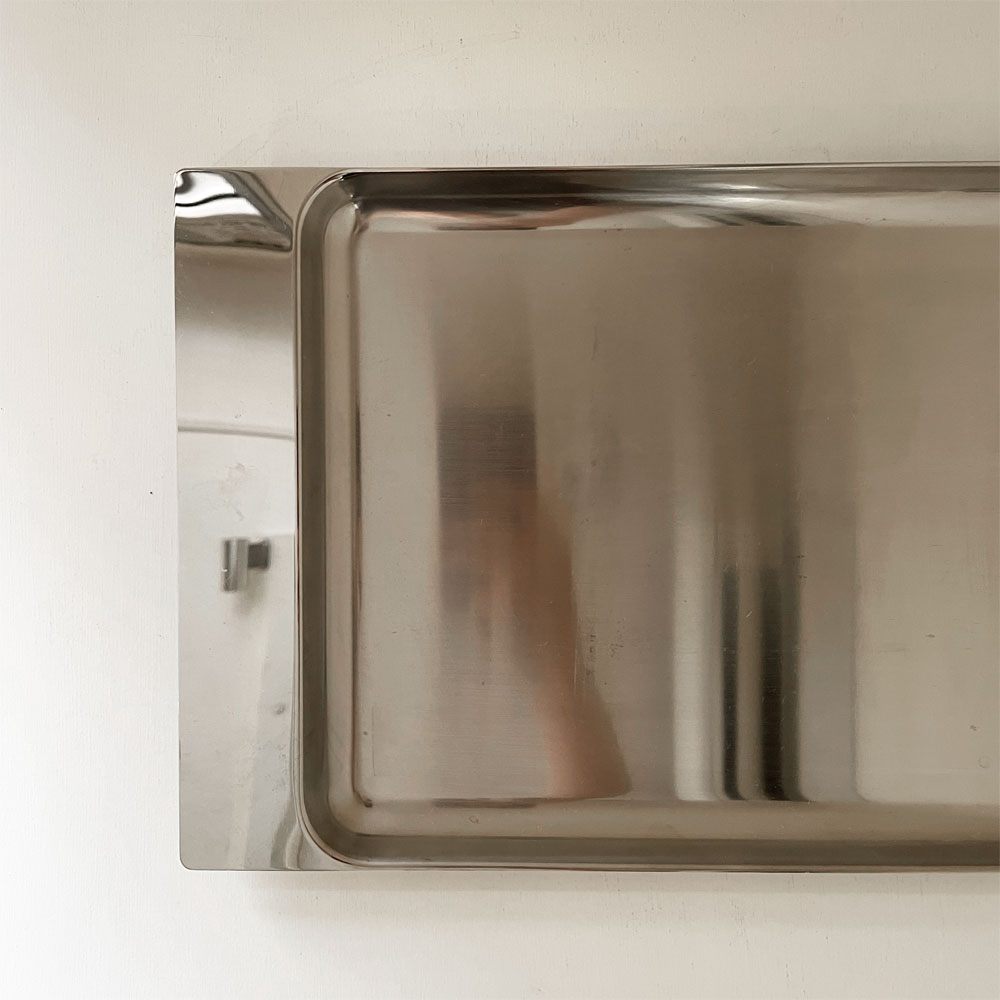 アレッシィ ALESSI プログラマ Programma 8 ステンレストレイ 37.5×22.5cm フランコ・サルジャーニ & エイヤ・ヘランダー イタリア 廃番 A ◎