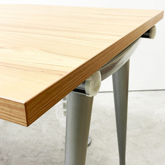 ハーマンミラー Herman Miller アバックエンバイロメンツ ABAK ミーティングテーブル デスク W140cm オークカラー ケーブルスパイン付き ティム・ウォレス A●