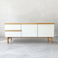 イデー IDEE スティルト サイドボード L STILT SIDEBOARD L テレビボード AVボード オーク材 W141cm マリナ・ボーティエ 北欧スタイル 美品 定価￥￥139,900- ★