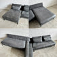 リラックスフォーム RELAX FORM グラシエーロ GLACIERO カウチソファ 2P ＋ シェーズロング セット W261cm 美品 レザーテックス 参考価格235,675円の品 関家具 〓