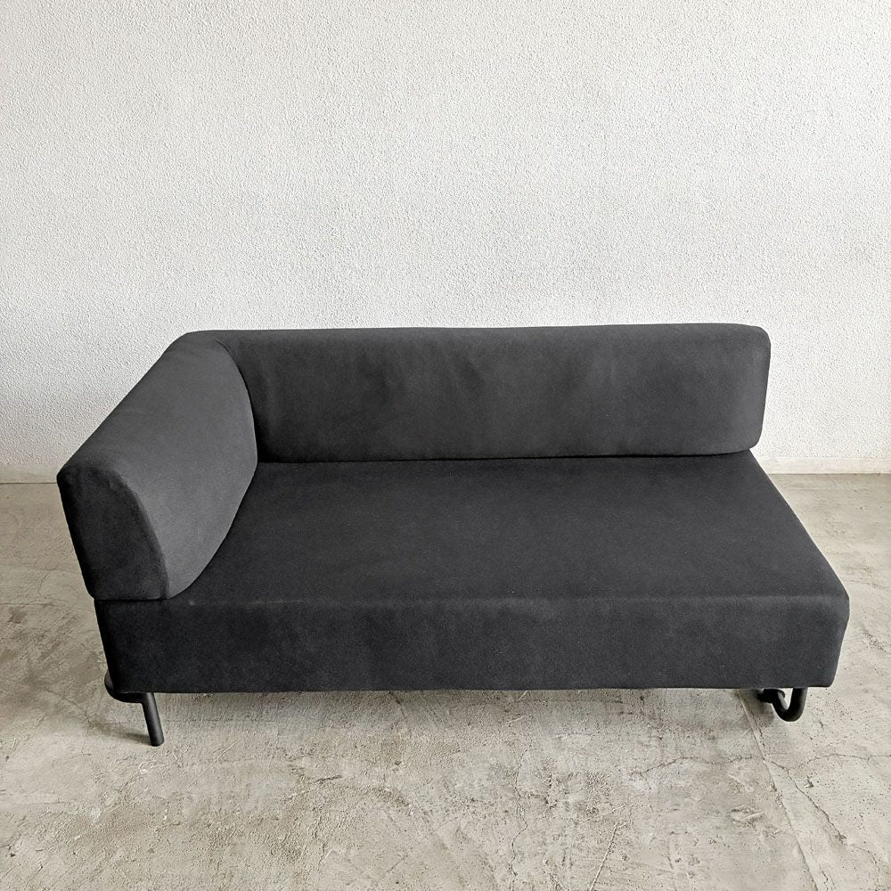 アクタス ACTUS オウンエス OWN-S シングルアームソファ 左側アーム 片肘 W145cm スチール脚 カバー欠品 参考定価￥123,200- 〓