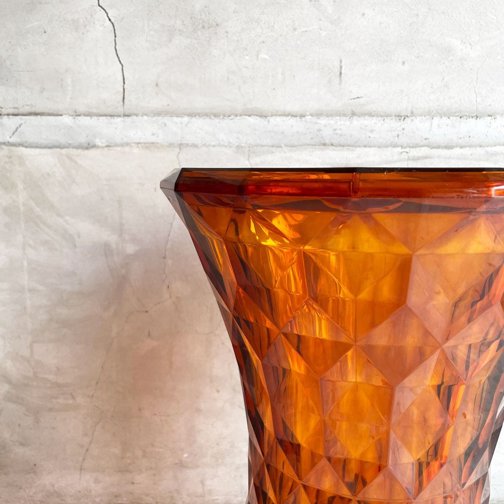 カルテル Kartell ストーン STONE スツール アンバー サイドテーブル ポリカーボネート マルセル・ワンダース イタリア 定価￥47,700- ♪