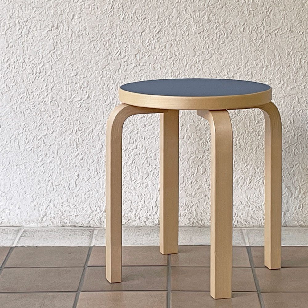 アルテック artek スツール Stool E60 4本脚 リノリウム ジーンズ 14 JEANS スコープ別注カラー 北欧家具 フィンランド ◇