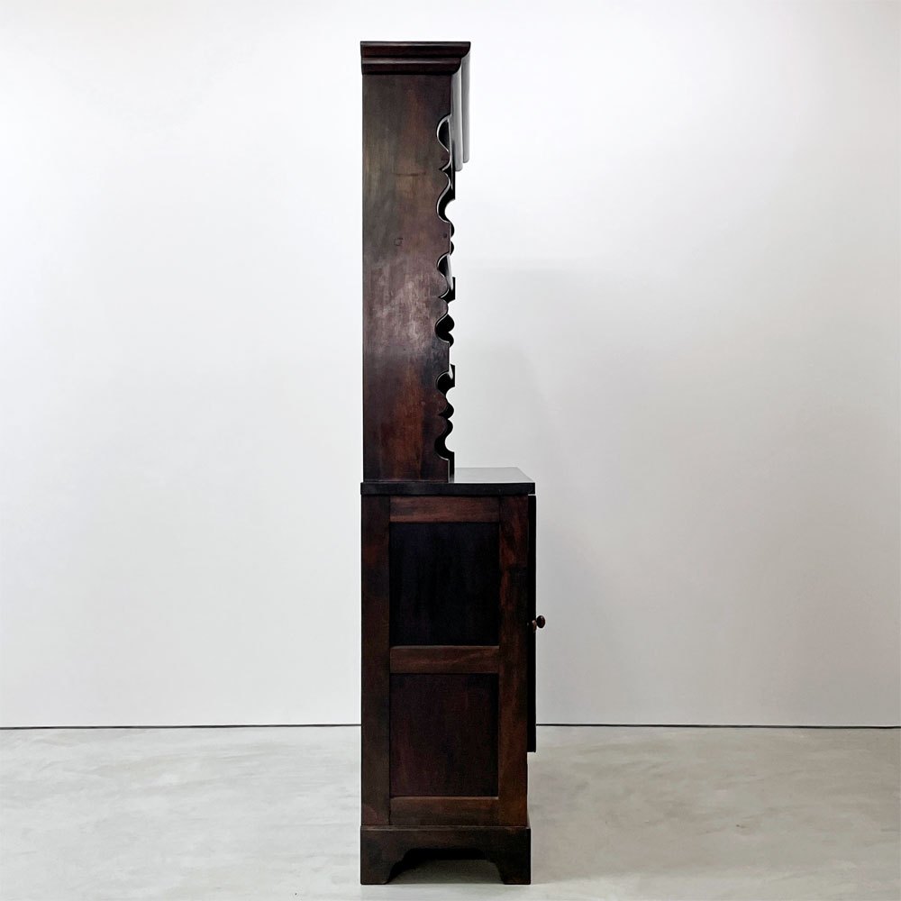 松本民芸家具 36型 皿棚 カップボード 食器棚 飾り棚 ミズメザクラ無垢材 民藝 和モダン ●