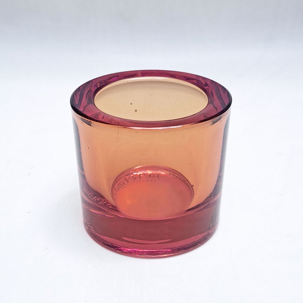 イッタラ iittala マリメッコ marimekko キビ kivi キャンドルホルダー ローズオリーブ 60mm 箱付 フィンランド 北欧雑貨 廃番カラー C ●