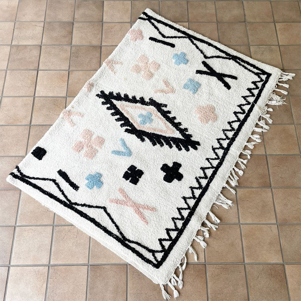 ジャーナルスタンダードファニチャー j.s.F エフィ ラグ Effie RUG 絨毯 203×149cm コットン インド製 ◇