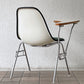 ハーマンミラー Herman Miller サイドシェルチェア セカンド 2nd ビンテージ アプホルスター スクールベース 肘掛けテーブル付 イームズ ミッドセンチュリー B ◇