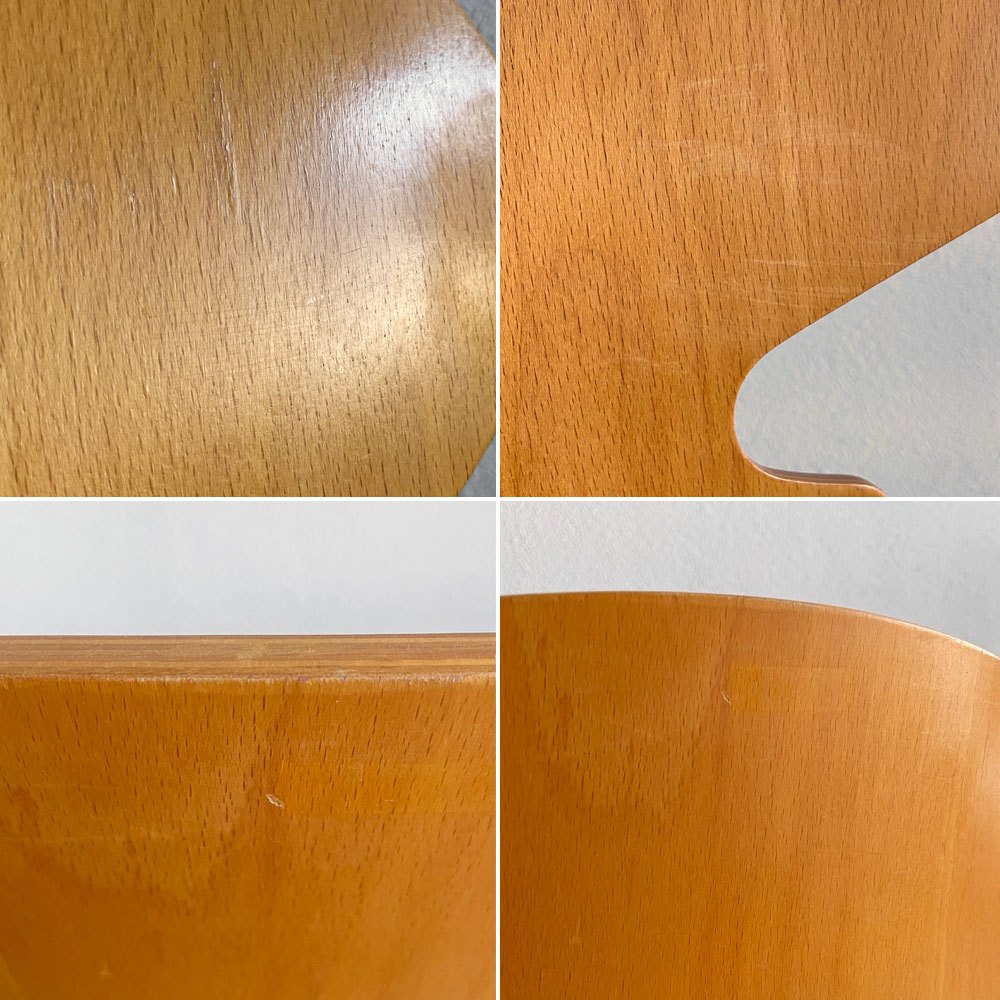 フリッツハンセン Fritz Hansen 3101 アリンコチェア アントチェア 4本脚 ナチュラルビーチ ラッカー仕上げ フェルトグライズ アルネ・ヤコブセン A 〓