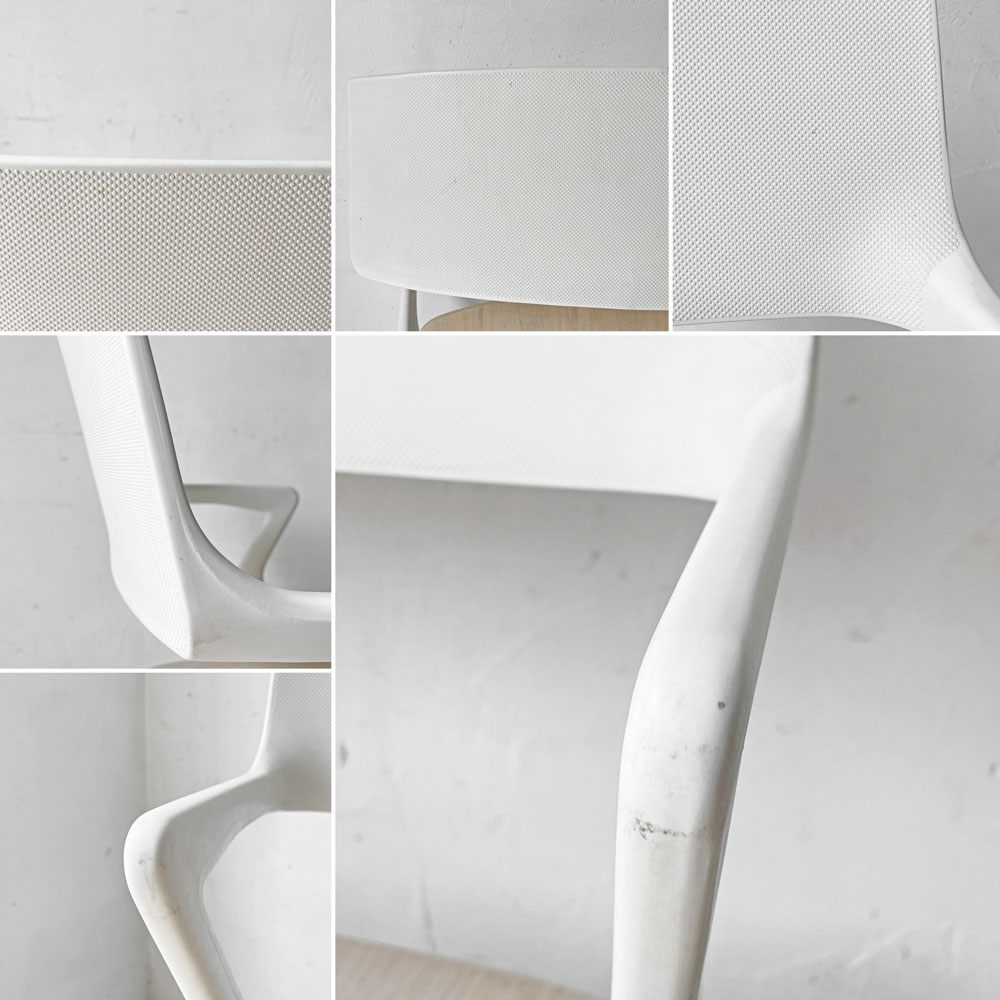 カルテル kartell ドリーチェア Dolly Chair プライウッドシート ホワイトウォッシュ 折りたたみ アントニオ・チッテリオ イタリア 希少廃番 ★