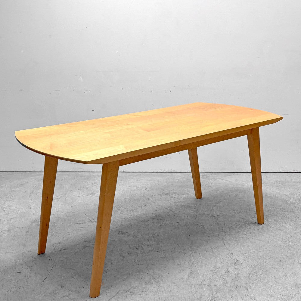 イデー IDEE アーク ARC ダイニングテーブル メープル無垢材 ナチュラルスタイル 北欧スタイル W160cm ●