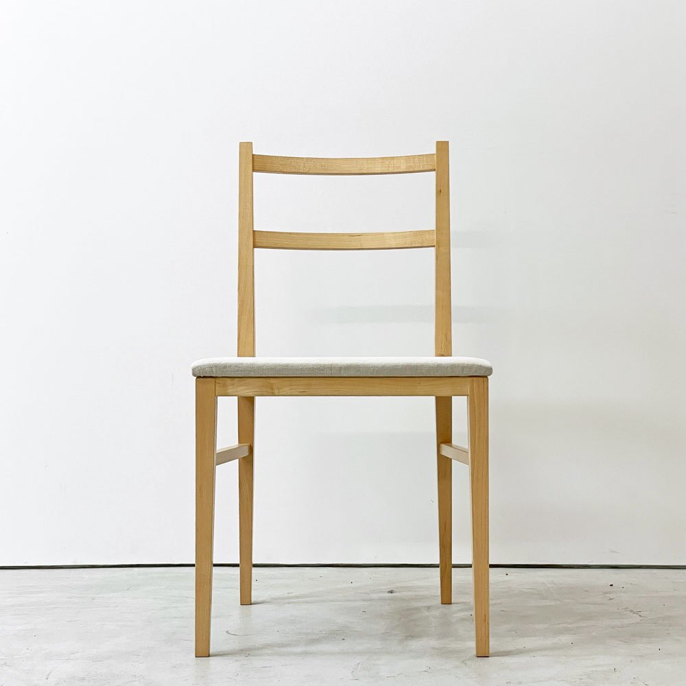 イデー IDEE センタチェア SENTA CHAIR ダイニングチェア メープル材 ライトグレー 植木莞爾 ナチュラル B ●