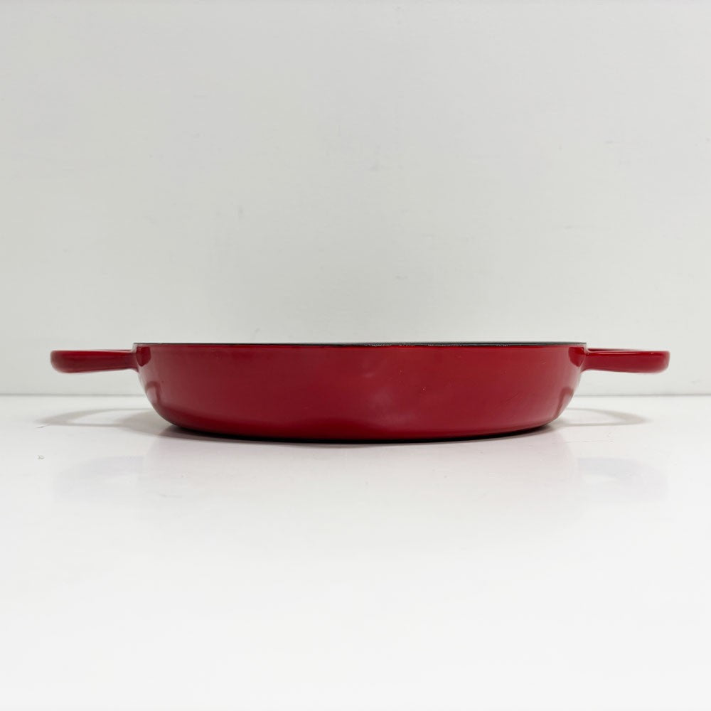 タッパーウェア Tupperware 鋳物 フライパン 両手 26cm レッド 日本未発売 アメリカ ●