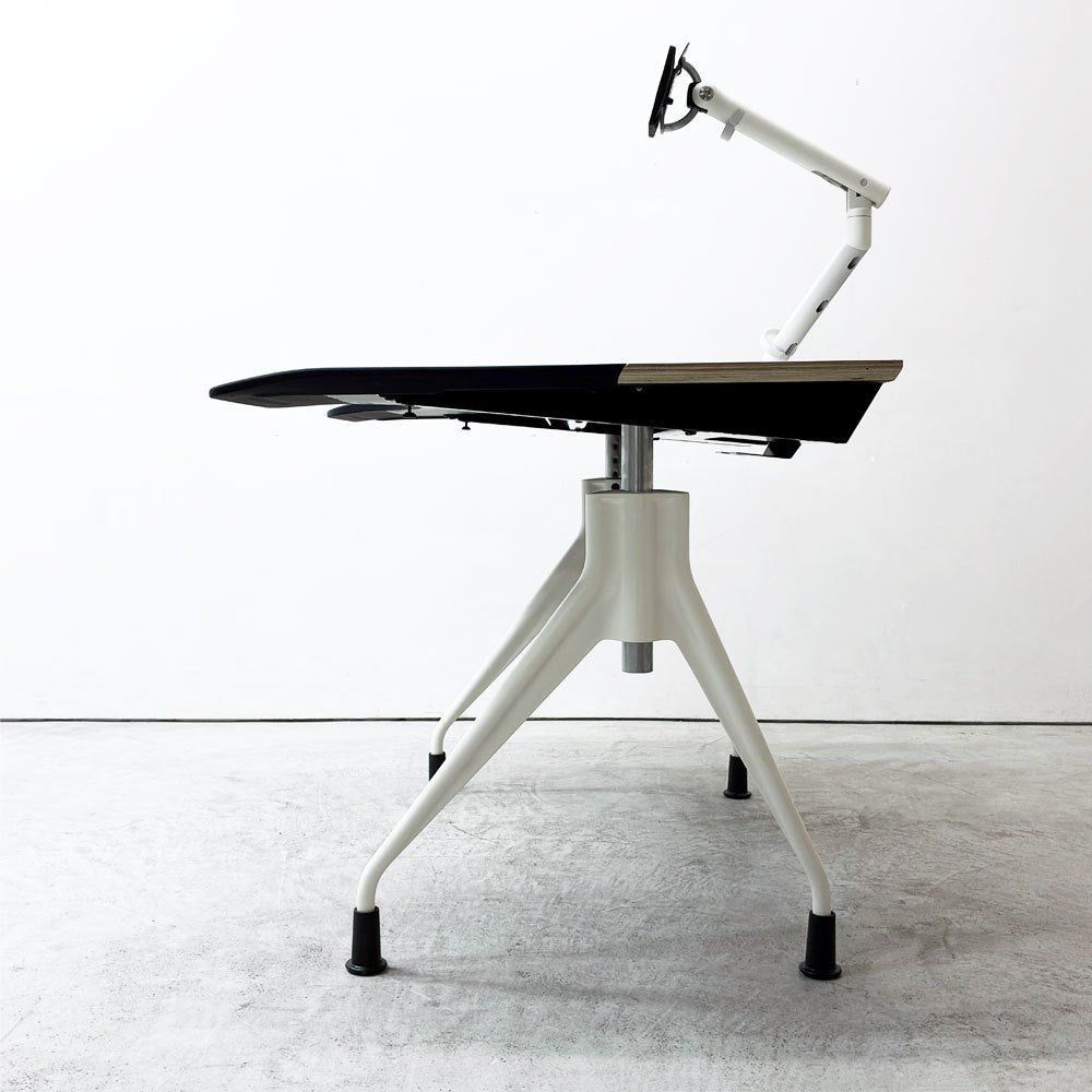 ハーマンミラー Herman Miller エンベロップデスク Envelop Desk スライド天板 & 高さ調節機能 ビル・スタンフ ジェフ・ウェバー モニターアーム付き B ●