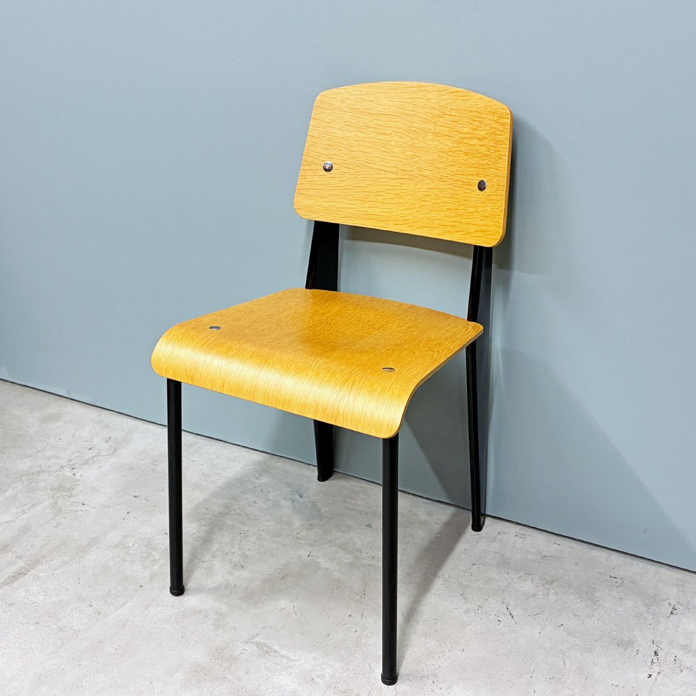 ヴィトラ vitra スタンダードチェア Standard chair ナチュラルオーク×ディープブラック ジャン・プルーヴェ Jean Prouve 名作椅子 定価￥138,600 ◎