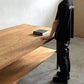 スクエアファニチャー SQUARE FURNITURE オーク 無垢材 ワーキングテーブル 作業台 W180cm スチール脚 シェルフ付き インダストリアル 店舗什器 B 〓