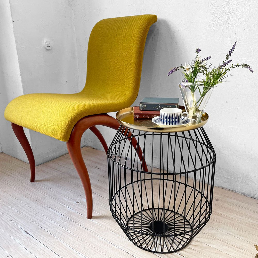 ホワイトレーベルリビング White Label Living ナウト サイドテーブル NOUT side table ワイヤー ゴールド×ブラック モダン オランダ ★