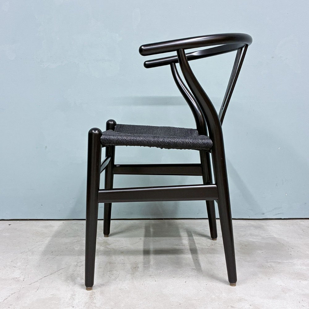 カールハンセン＆サン Carl Hansen & Son CH24 Yチェア ブラックラッカー×ブラックペーパーコード ビーチ材 ハンス・J・ウェグナー デンマーク 北欧家具 ◎